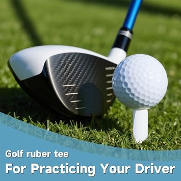 VIVIDLY Rubber Golf Tees for Mats & Simulators, 6 Sizes 6 Colors Indoor Use