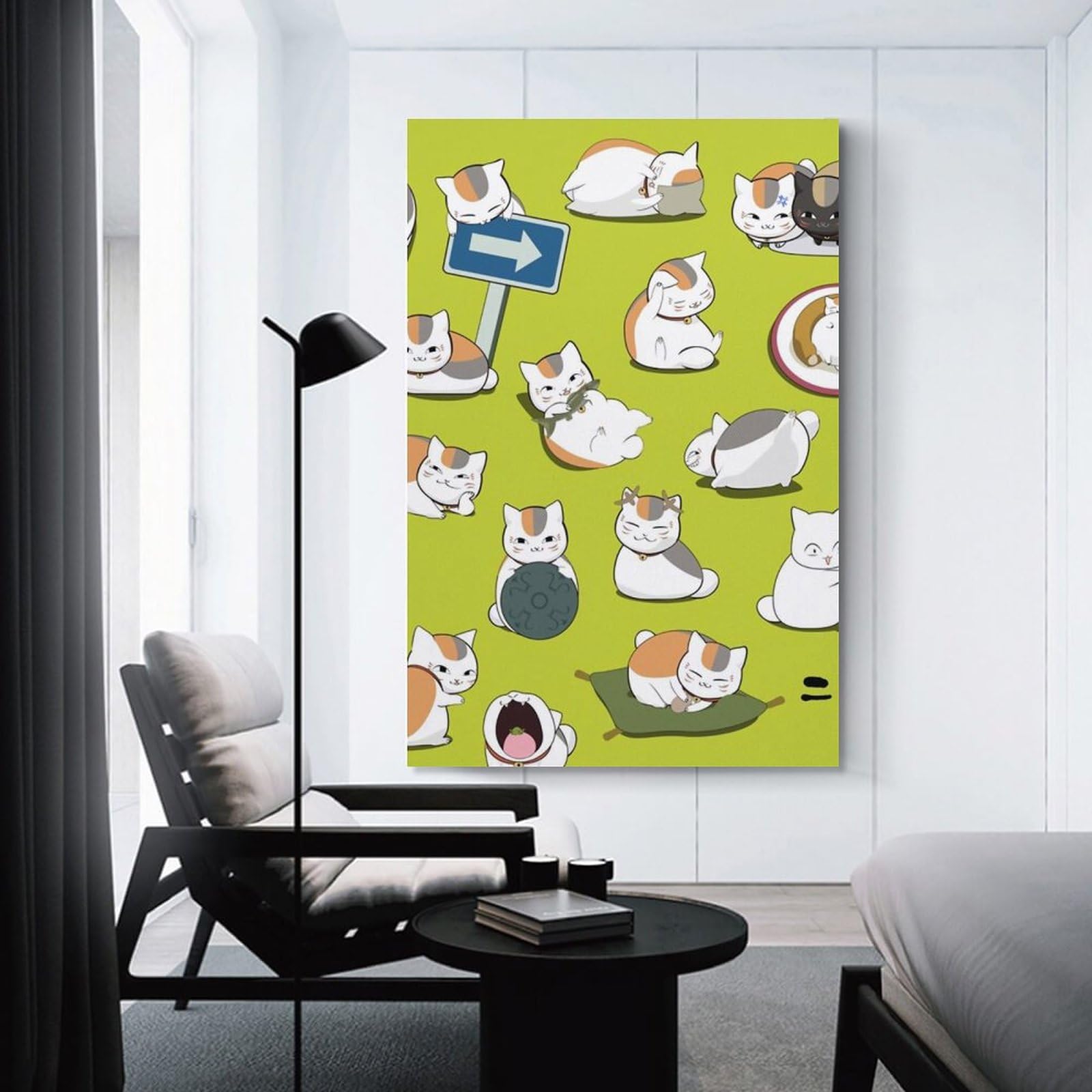 Amazon.co.jp: キャンバス ポスター 夏目友人帳 ニャンコ先生 猫