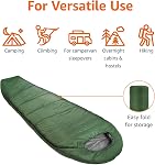 Amazon Basics -5°C Sac de couchage pour maman, 208 x 84 Centimètres, vert olive