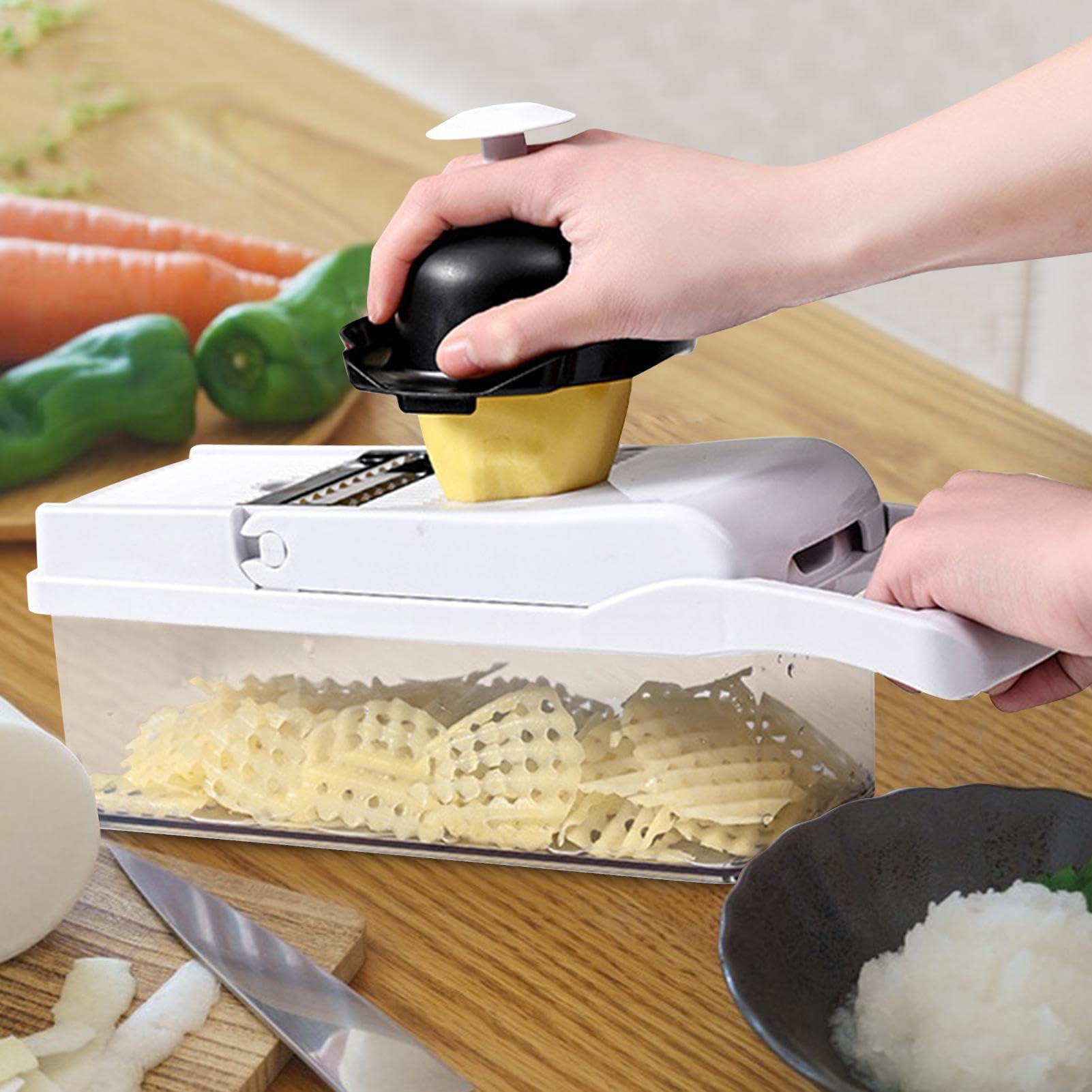 Tritatutto per verdure da cucina, tagliaverdure manuale, tritatutto per