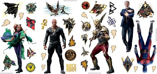 Miniatura 2 de RoomMates RMK5238SCS Adam - Calcomanías de pared para despegar y pegar, color negro