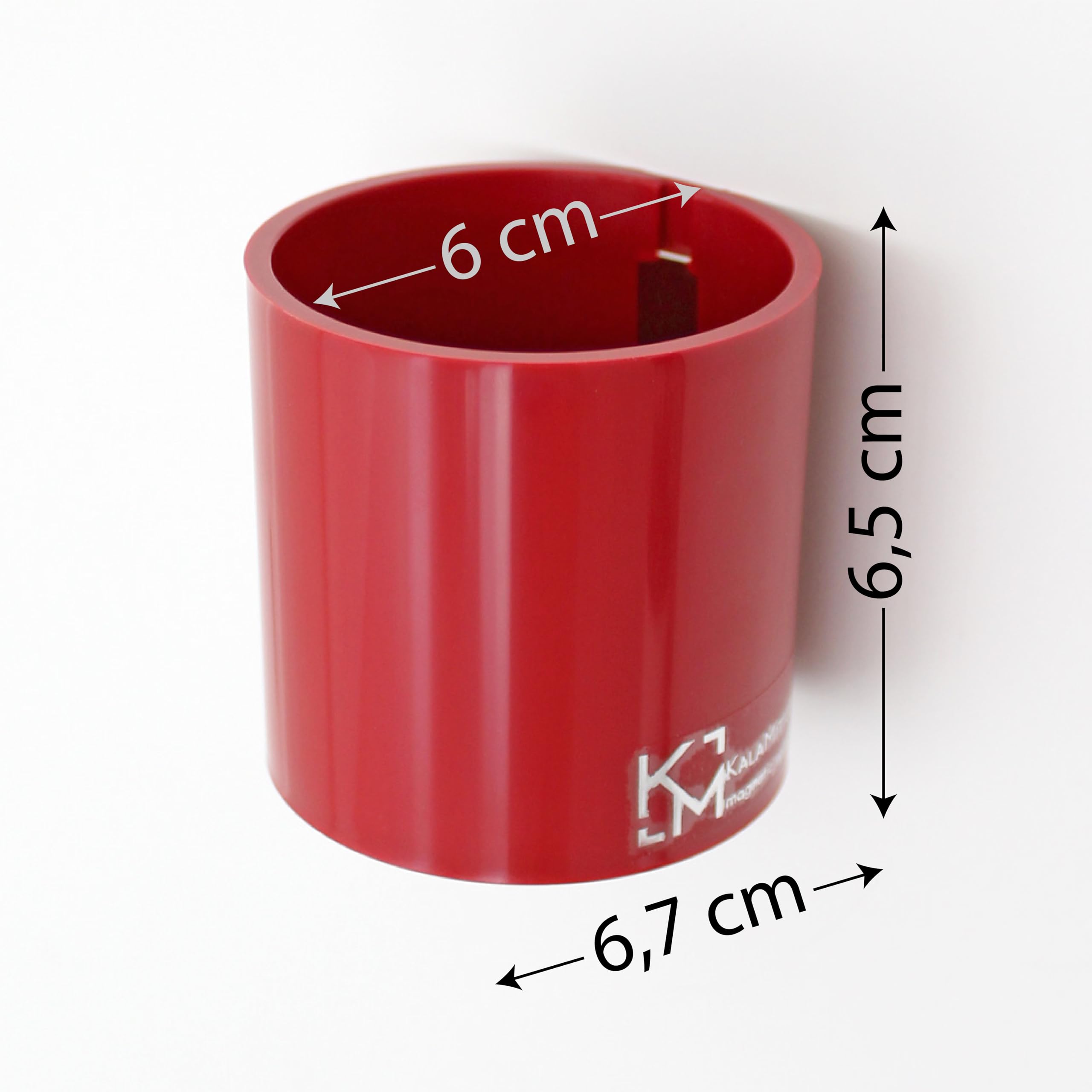 Vaschetta Magnetica KalaMitica 13,8x6,7x5,7 Cm - Portaoggetti Per Lavagne Magnetiche, Rosso - Foto 12