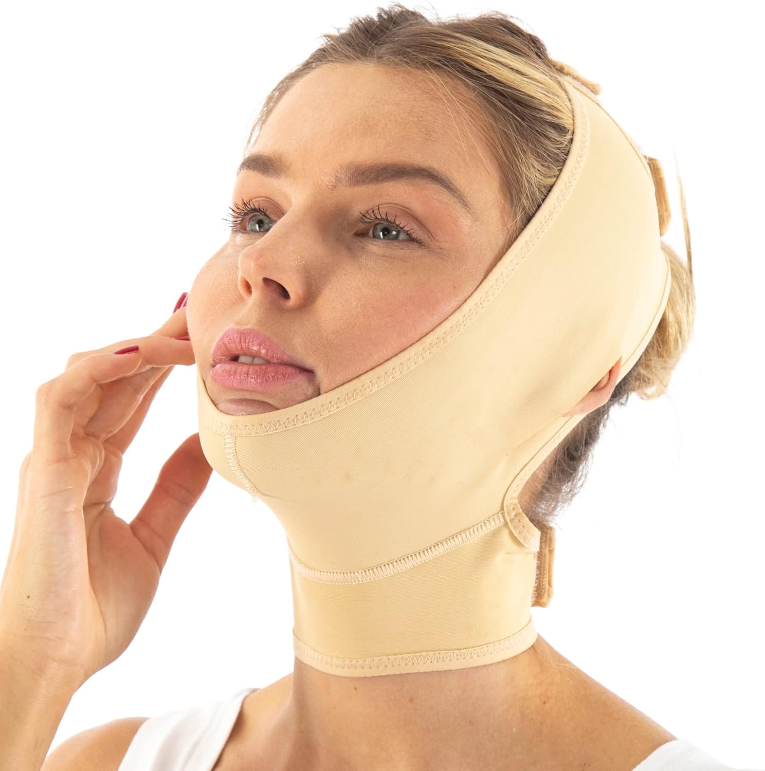 Post Surgery Neck and Chin Compression Garment Wrap Bandage