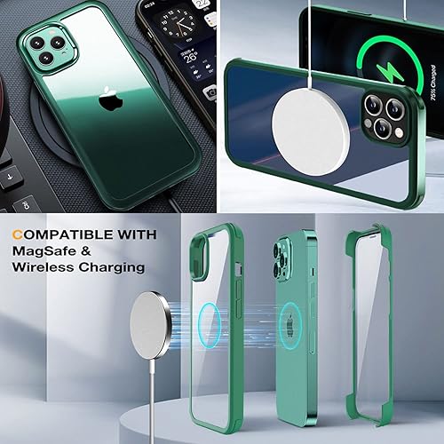 Miniatura 126 de UBUNU Funda para iPhone 14 Pro Max con protector de pantalla [vidrio templado 9H integrado], protección de cuerpo completo 360 de doble capa