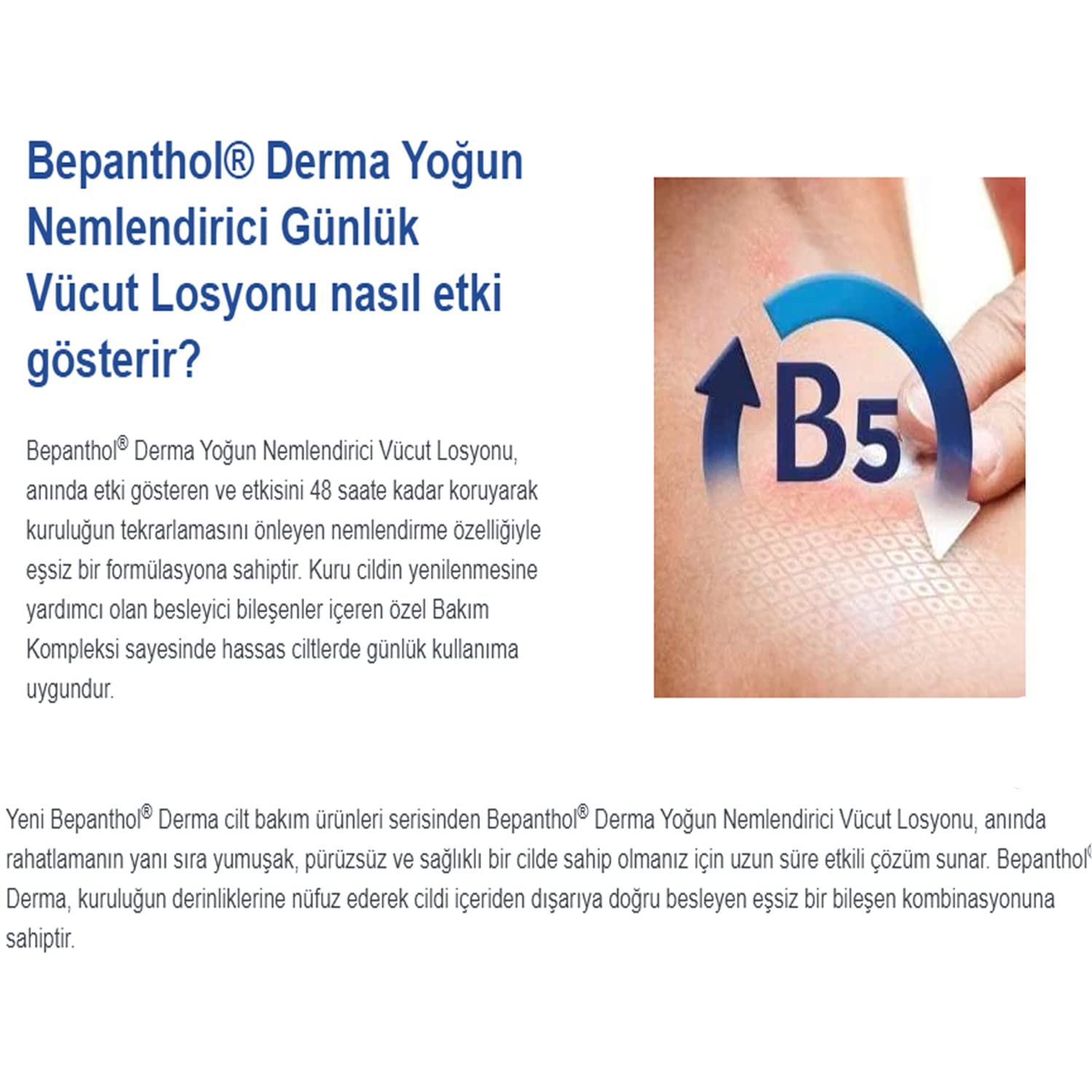 Bepanthol Derma Yoğun Nemlendirici Günlük Vücut Losyonu (400 ml)