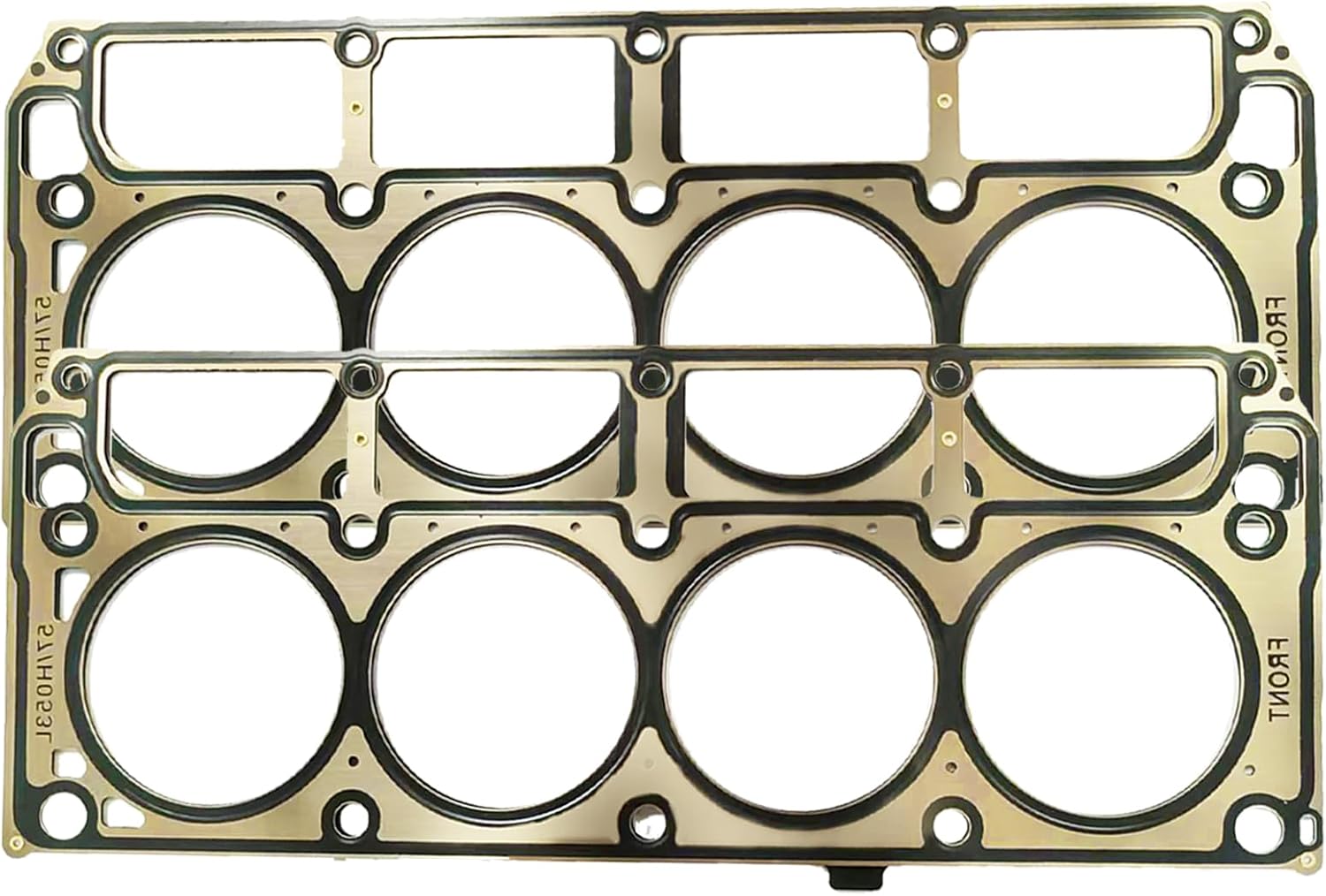 2PCS MLS Cylinder Multi Layer Head Gasket 12589226 for LS1/LS6 V8 4.8L 5.3L 5.7 Liter Engines, for 2002-2015 Chevrolet/Buick/GMC/Pontiac/Hummer/Cadillac/Saab, 12498544 98544
