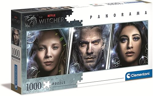 Clementoni Collection 39593, The Witcher Panorama Puzzle para niños y adultos, 1000 piezas, a partir de 10 años