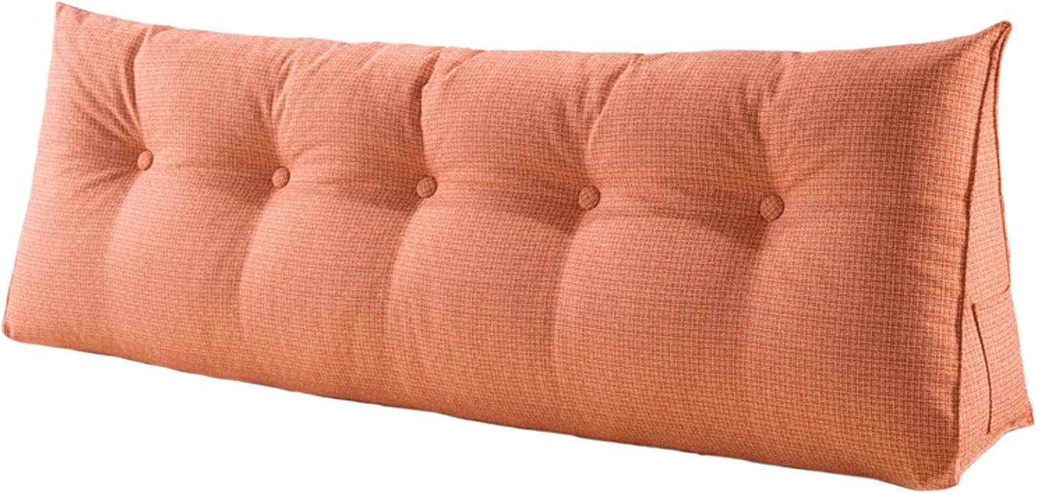 Soft Reading & Bed Rest Pillows for Sitting in Bed, with Pockets and Removable Cover, Sofa Cushion, Headboard Pillows, Back Support, for Use Cell Phone/Watching TV