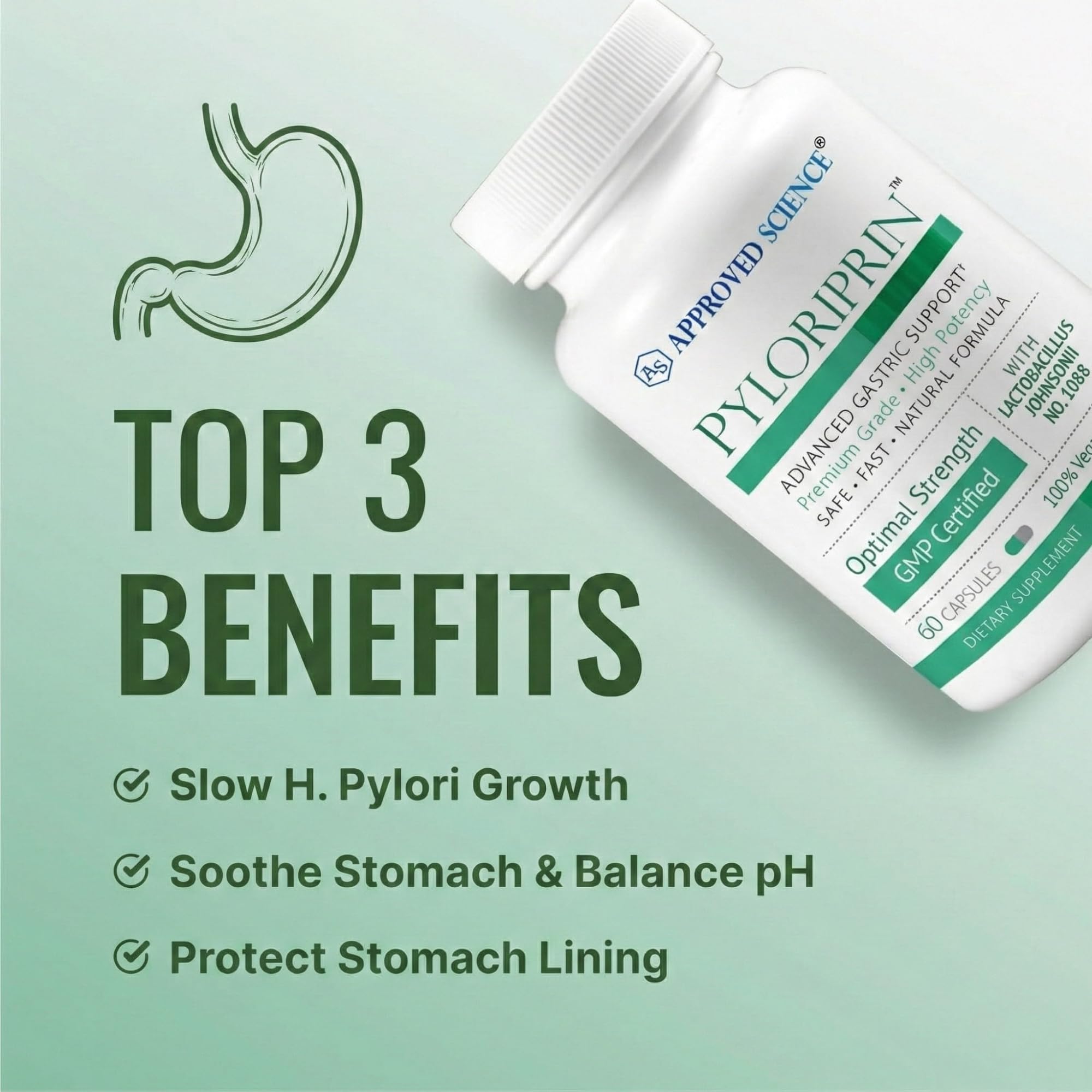 Amazon.com: Approved Science Pyloriprin - Advanced Digestive