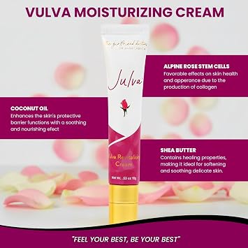 External Vulvar Moisture Cream by Dr. Anna Cabeca Feminine Skin Moisturizer for Intimate Skin Care - 30 Day Supply