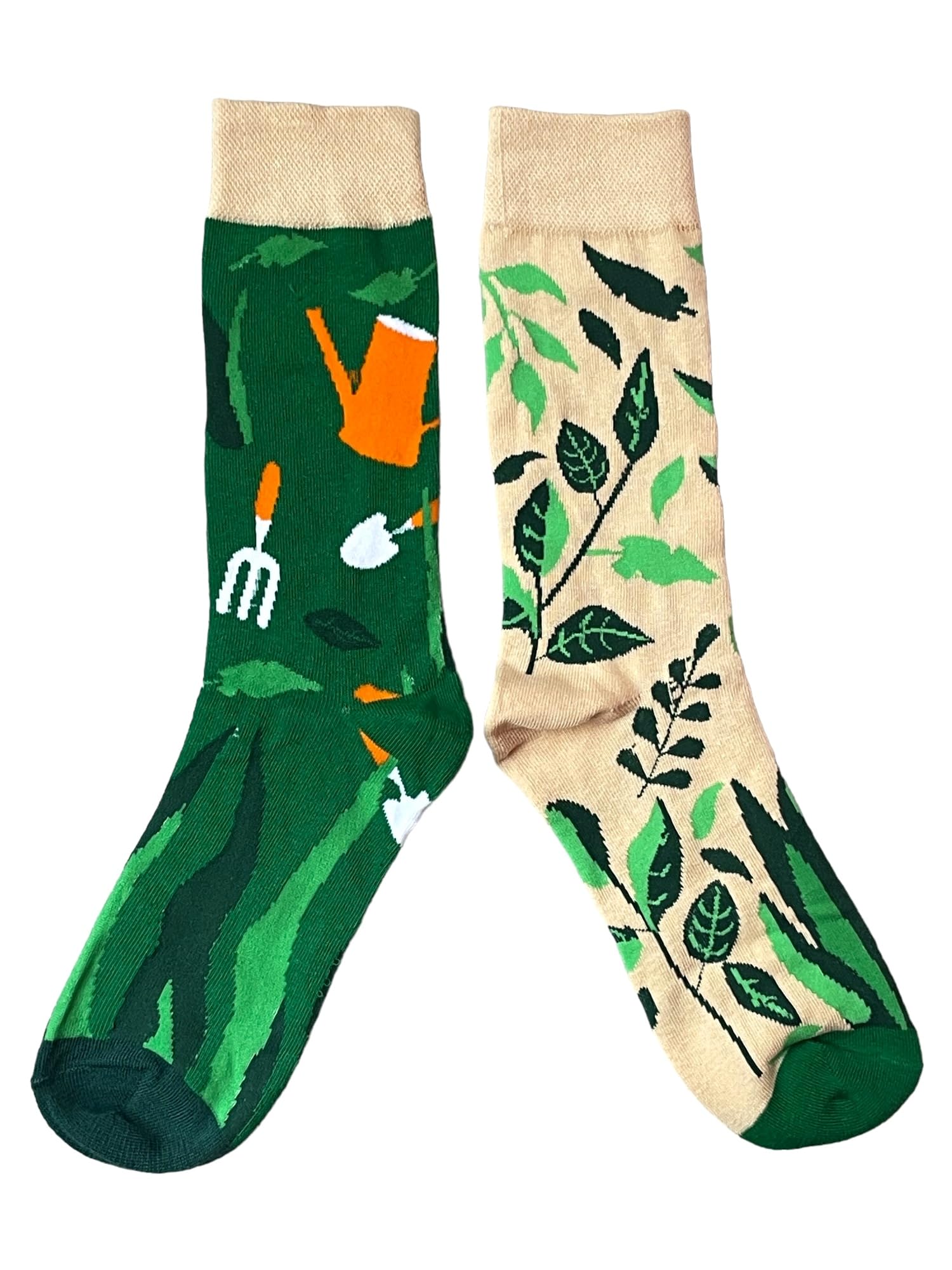 Sock Shack Women's Multicolour Gardening Plants Watering Can Odd One Pair Ed Socks 4-8 Uk / 37-42 Eur / 6-10 Us