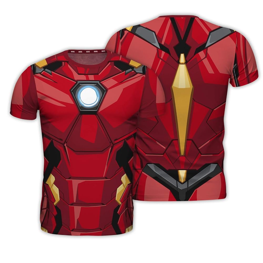 ABYstyle Marvel Iron Man Maglietta Replica, Rosso E Nero Uomo, M :  Amazon.it: Moda