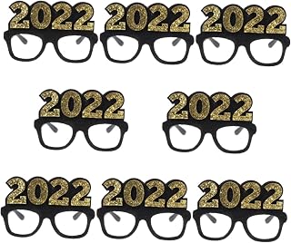 Amosfun Fake Glasses Frame 8 pcs Decorative Glasses Frames Eyeglasses Props New Year's Eve Party Decor Christmas Sunglasses
