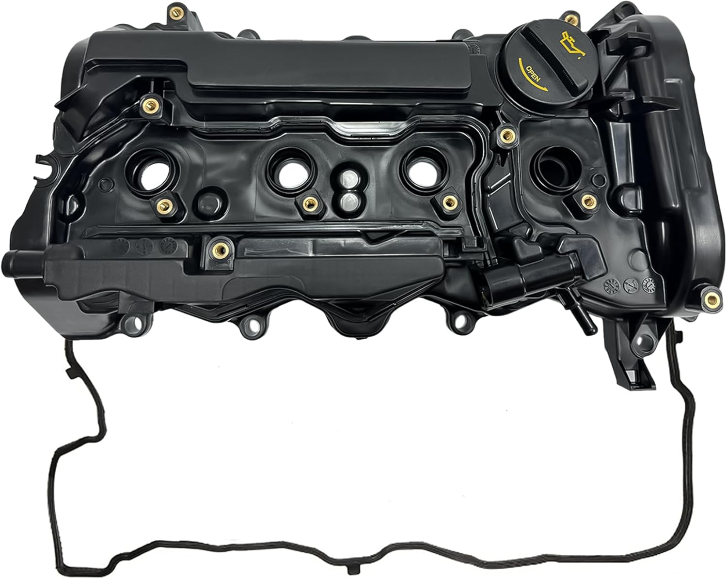 Engine Valve Cover with Gasket Compatible with Honda Accord 2013-2017, CR-V CRV 2015-2019 L4 2.4L, Replace# 12310RDFA01, 123105A2A01