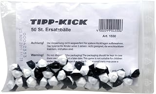 TIPP-KICK Bolas de repuesto, 50 unidades, accesorios originales, juego I piezas de repuesto I negro/blanco