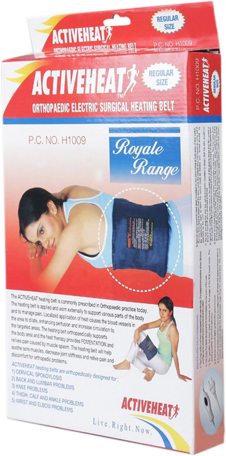 Activeheat Electrical Surgical Heating Belt - Regular (Black & White)