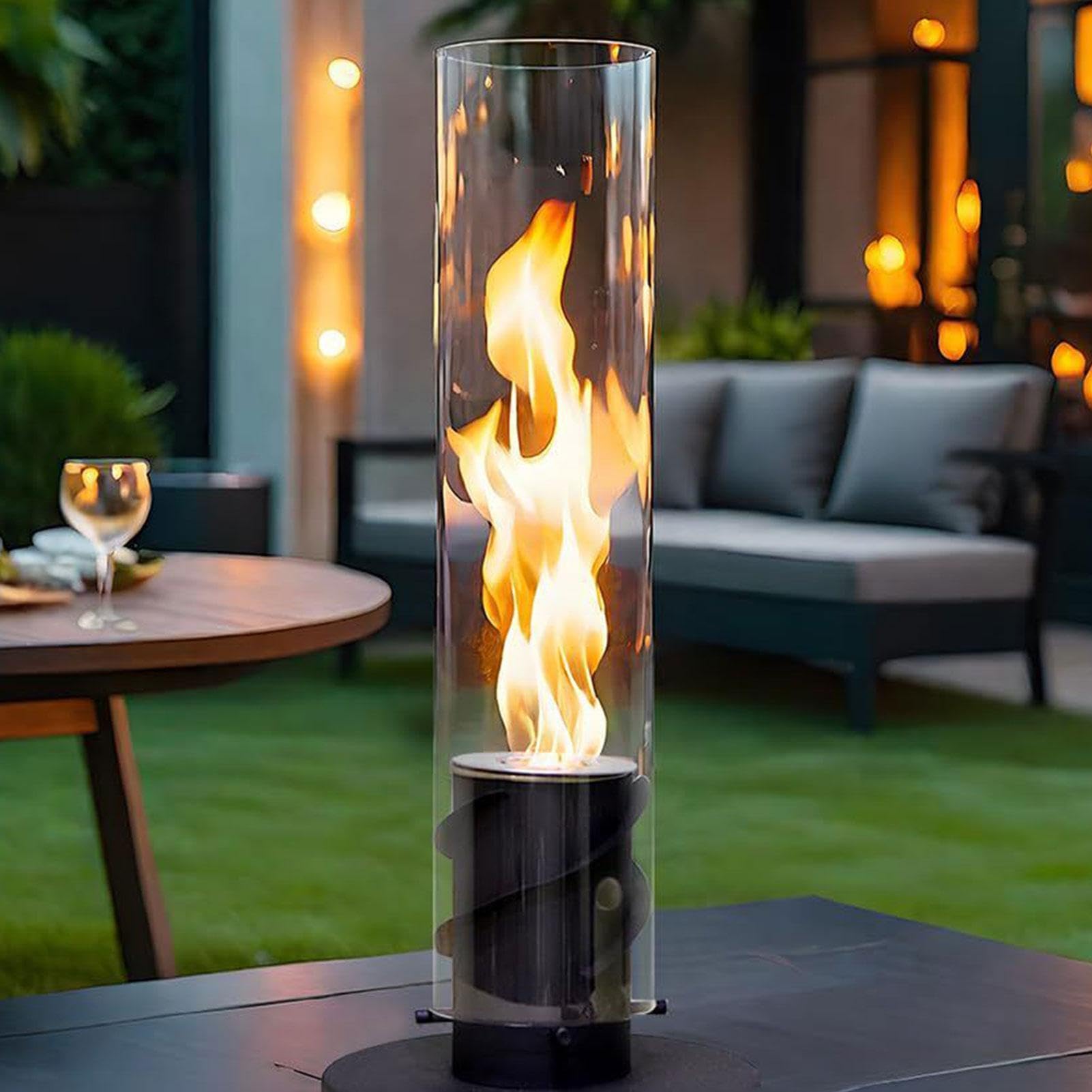 Tischlampe - Kamin Mit Schwenkbarer Flamme, Tornado Tischfeuerschale, Dekoratives Nachttischlicht, Für Kamin Nachttisch Balkon Schlafzimmer Zuhause Geburtstag