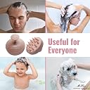 Scalp Massager Shampoo Brush, Eco-friendly Wheat Straw body with Soft Silicon Bristles, Hair Scalp Scrubber, Head Massager Brush, Scalp Exfoliator, Scalp Brush | Dandruff Removal (JP-35) gallery image