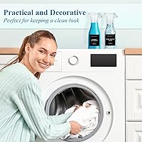 Vista 2 de Botella Dispensadora de Detergente para Ropa de 20 oz con Etiqueta Impermeable para Detergente de Ropa, Jabón, Suavizante de Telas, Blanqueador