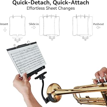 ST10 Bell Lyre with Flip Folder for Trumpet, Mellophone & Trombone