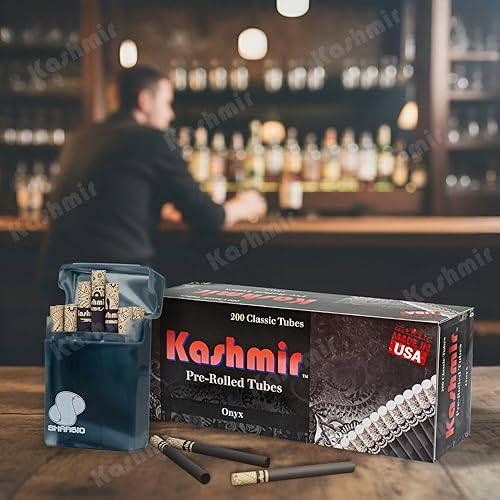 Miniatura 6 de Kashmir Tubos para cigarrillos serie Onyx  200 unidades, tubos preenrollados  embutido suave, combustión limpia, sin desgarro  Fabricado en Estados