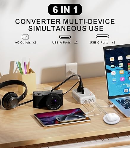 Miniatura 4 de Convertidor de voltaje de 220 V a 110 V, convertidor europeo Mapambo de 250 W, convertidor de voltaje reductor de voltaje de EE. UU. a Europa,