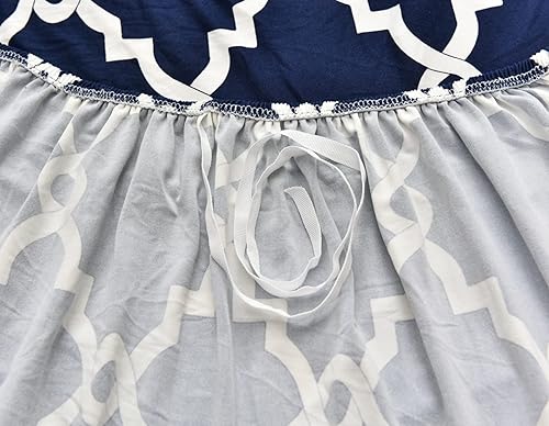 Miniatura 9 de MIFXIN Funda de sofá seccional de 2 piezas elásticas de 3 asientos en forma de L, fundas elásticas impresas para sofá seccional, protector de