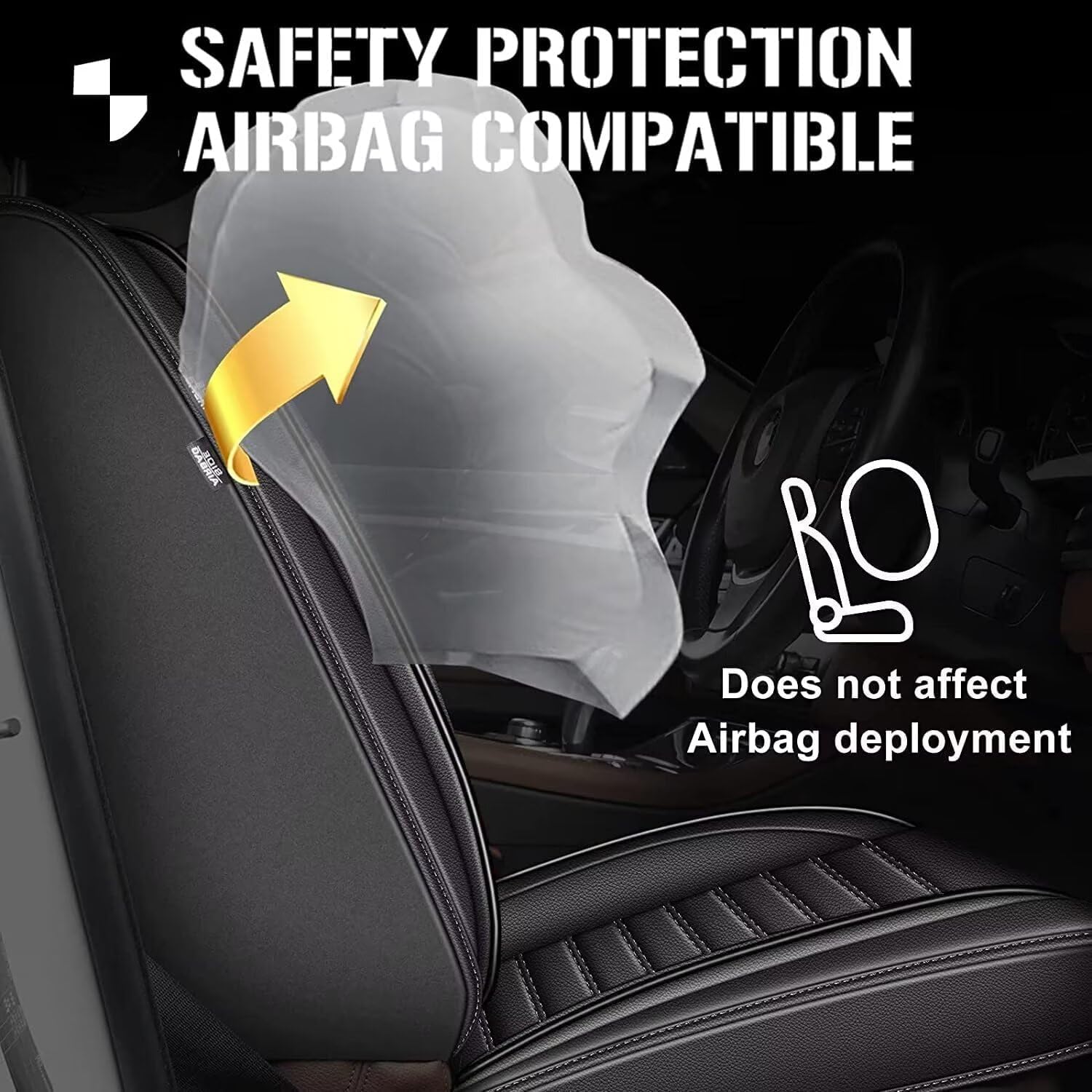 TTX LIGHTING Premium Faux Leather Seat Covers for Nissan Altima 2009-2025 2026| Waterproof, Airbag Compatible All-Weather Full Set Interior Upgrade (Black,5 Seats)