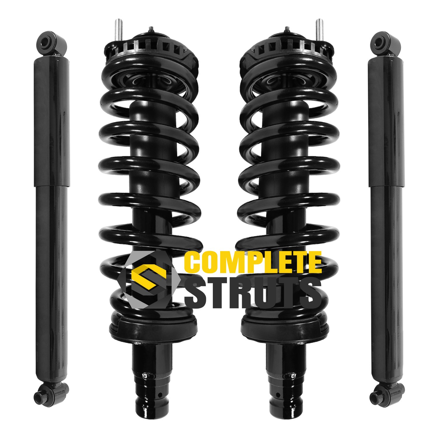 Front Struts And Rear Shocks Detroit Axle - 6pc Front