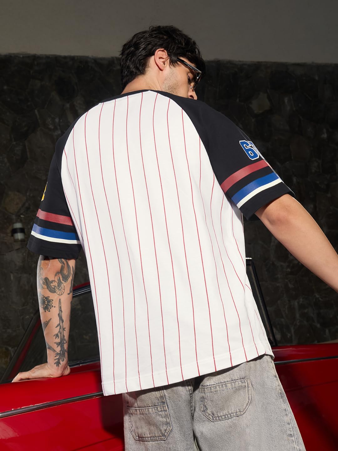 The Souled Store Hot Wheels: maglietta da uomo e ragazzo, a maniche corte, girocollo, con stampa grafica, casual, leggera, streetwear, oversize, alla moda