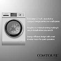 Vista 6 de Combo de lavadora/secadora de 2.7 pies cúbicos con vapor, sin ventilación, titanio