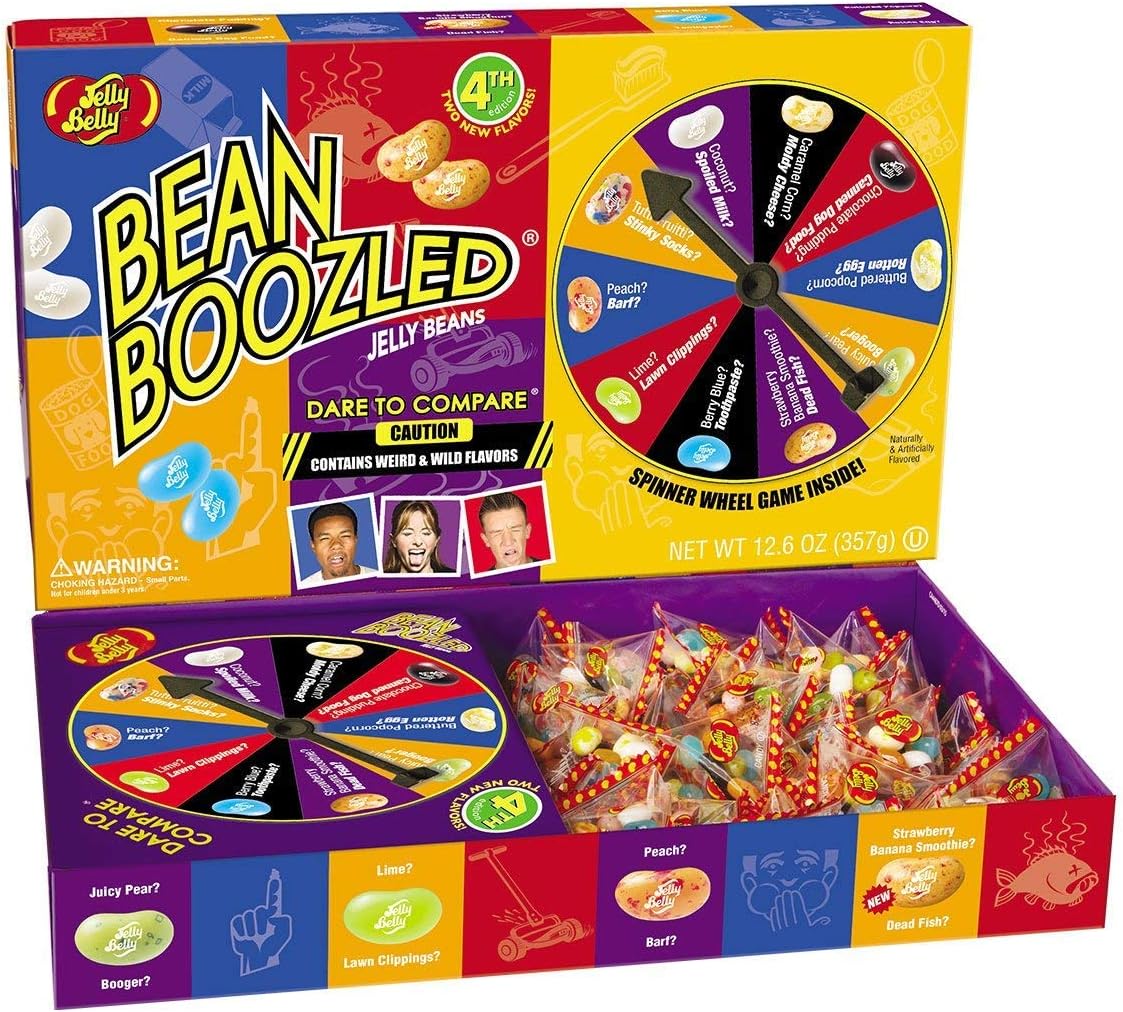 Jelly Belly BeanBoozled Jumbo Spinner Jelly Bean Gift Box, 4th Edition