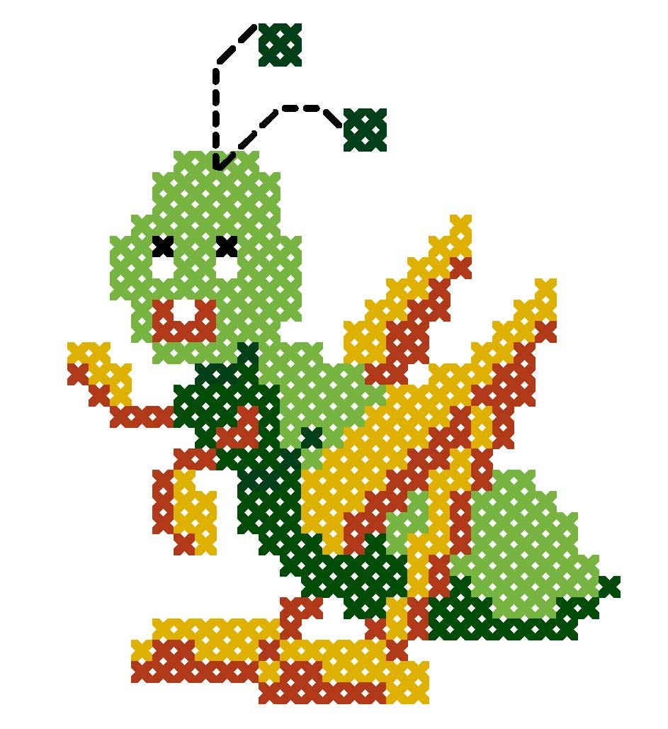 Children's First cross stitch kit, Grasshopper