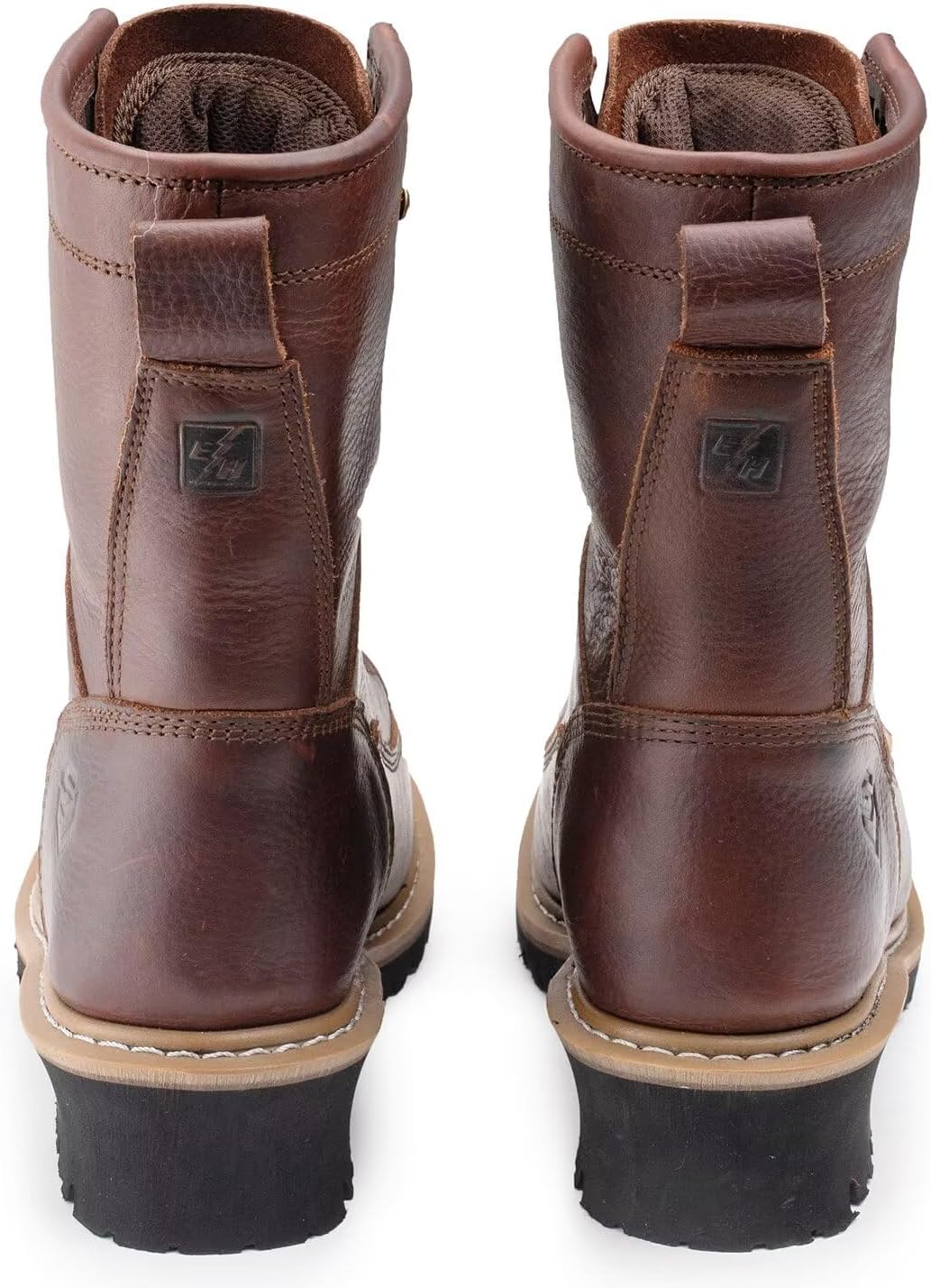 SUREWAY Men's 8" Waterproof Steel-Toe Logger Work Boot,Superior Oil/Slip Resistant,Thicker Full Grain Leather,Wedge Rubber Sole,EH Rated - Image 7