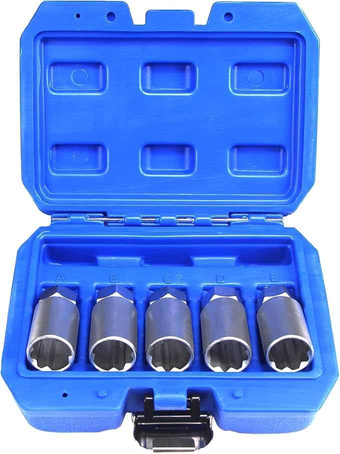 UTMALL 5 Piece Wheel Lock Key Removal Kit for Tesla, Lug