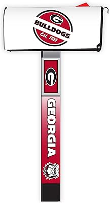 R and R Imports Georgia Bulldogs Magnetic Mailbox Cover 2-Pack Mailbox Post Cover