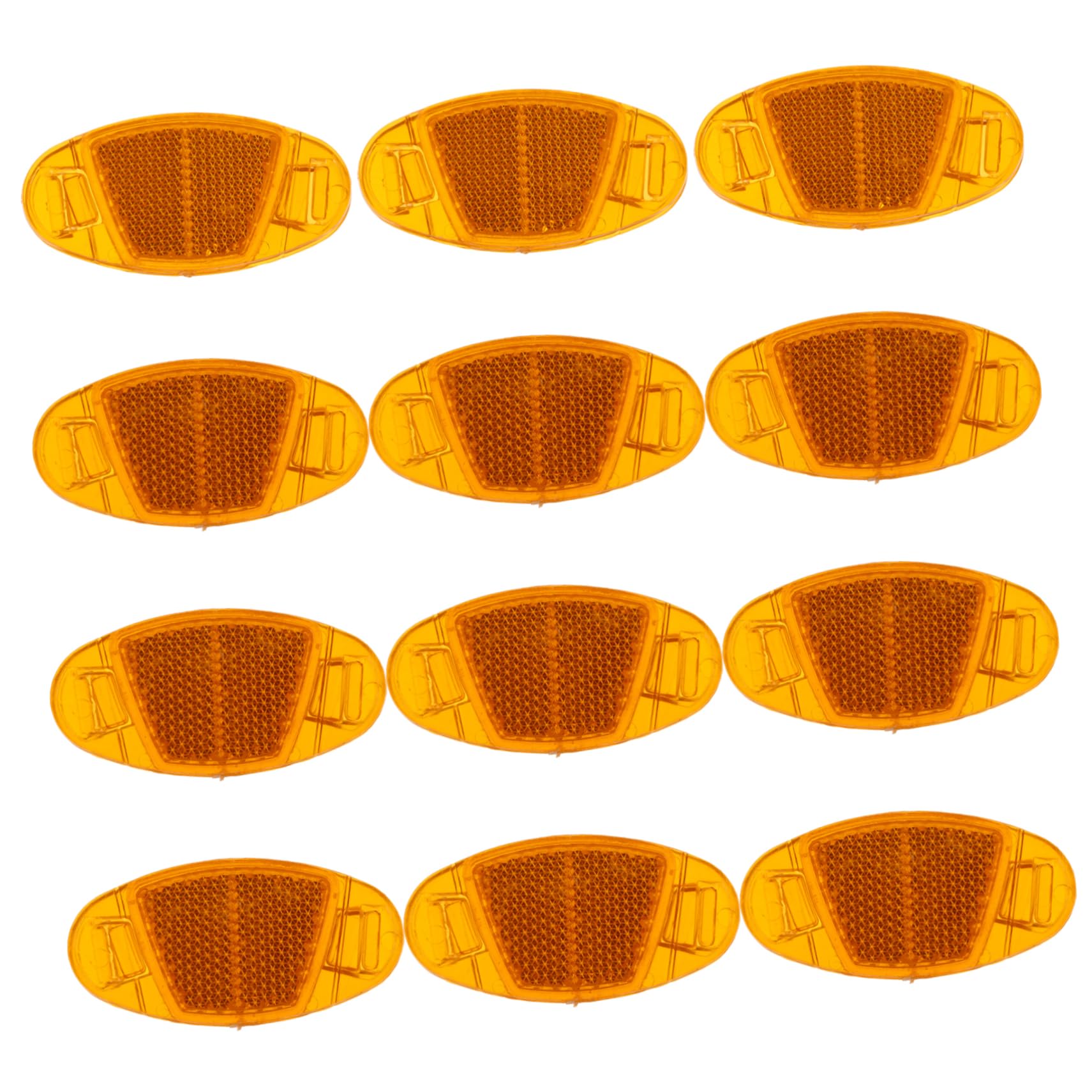 ibasenice 12Pcs Bike Wheel Spoke Reflectors Durable Safety Warning Reflectors for Night Cycling Easy Installation for Mountain and Road Bikes Eye Catching Bike Decoration