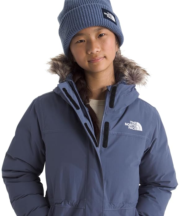 The North Face Girls' Arctic Parka | Waterproof Winter Jacket with Recycled Down Insulation, Adjustable Hood with Faux-Fur Trim, Twilight Galaxy, XX-Large by The North Face - Image 2