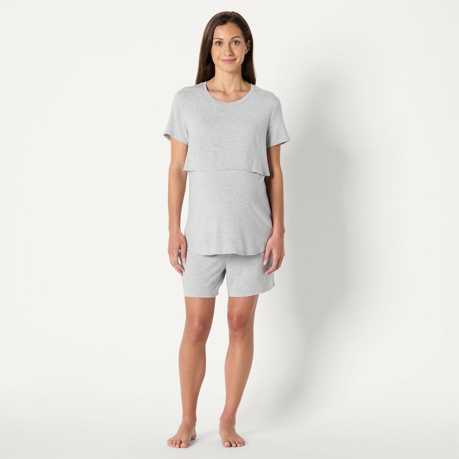 Amazon Essentials Women's Soft Modal Nursing Maternity Sleepwear Pajama Set - Image 5