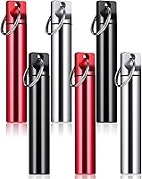 Pelopy 6-Pack Portable Metal Toothpick Holders with Keychain - Aluminum Alloy Dispensers for Travel, Camping, Picnics - 3 Colors
