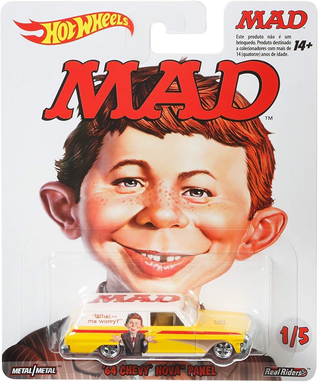 Hot Wheels POP Culture MAD Yellow '64 Chevy NOVA Panel 1/5