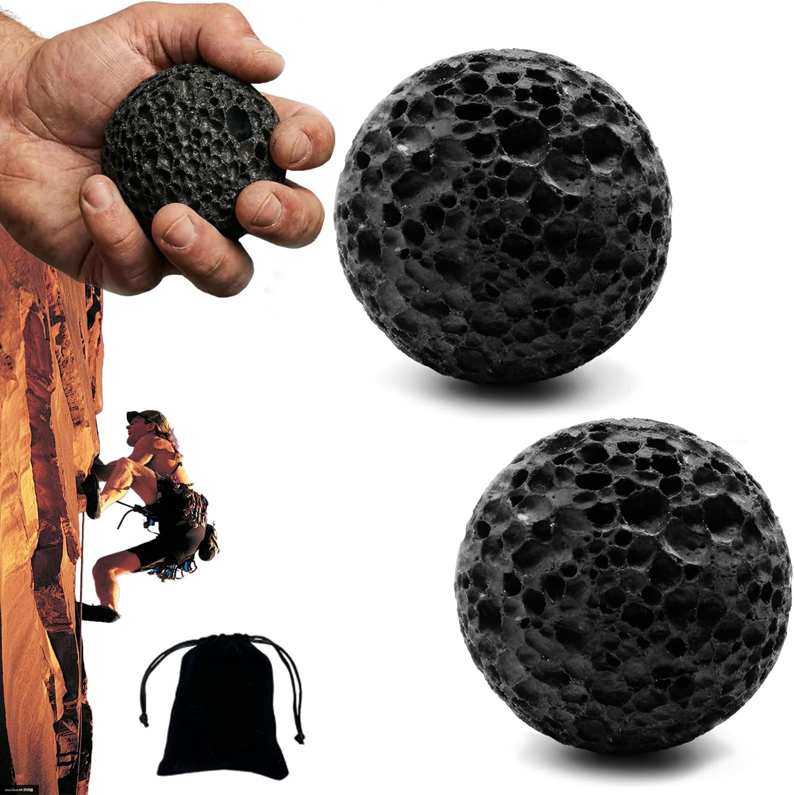 Callus Ball for Hand, Callus Ball for Grip Strength Training, Skin Conditioning Callus Builder Rock Climbing Grip Strengthener, Anti-Sweat Hand Grip Trainer for Build Callused Hands
