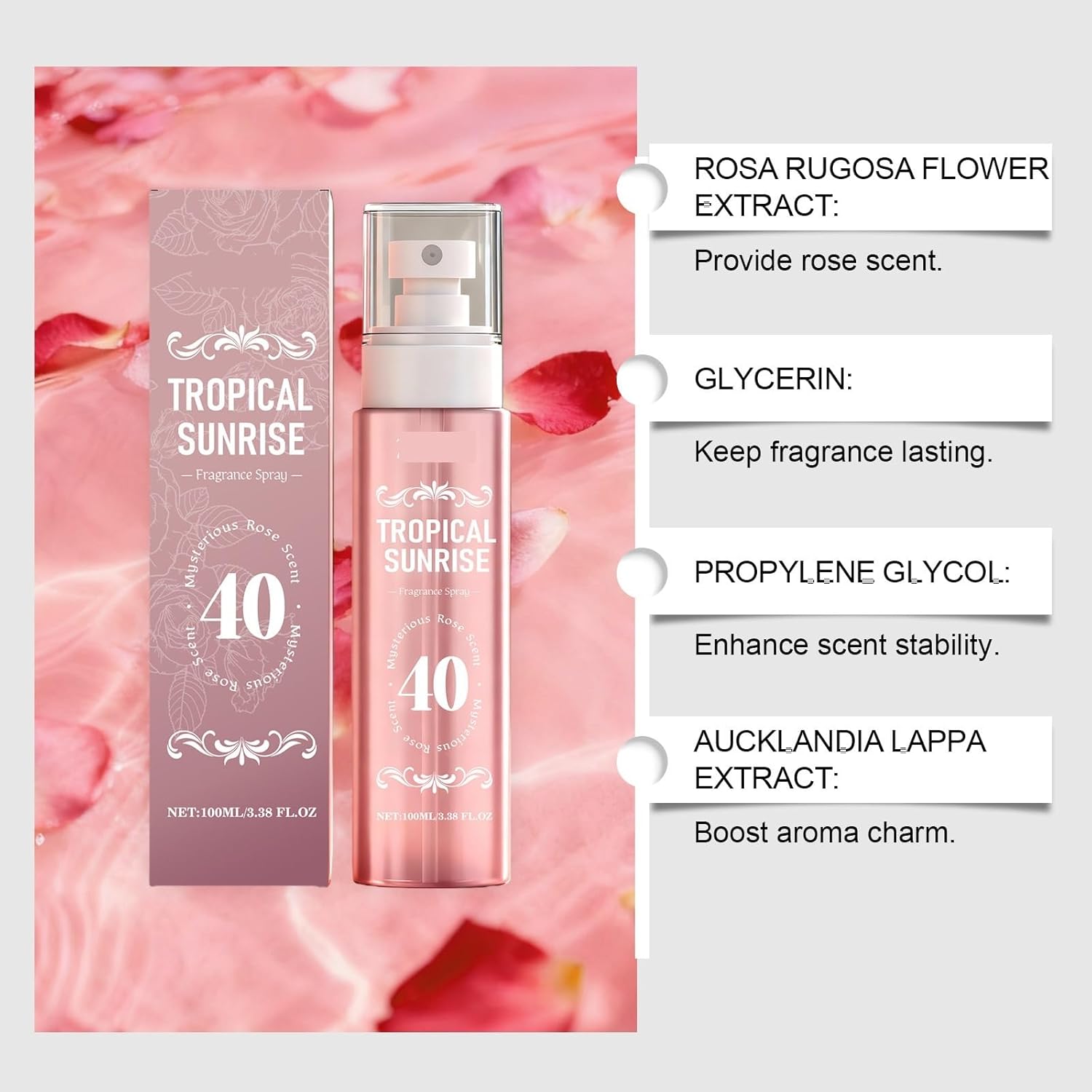 Vanilla Popcorn Tropical Fragrance - Fresh Rose Scent, Enhances Personal Charm, Long-Lasting Fragrance(Woody Rose,5pcs)