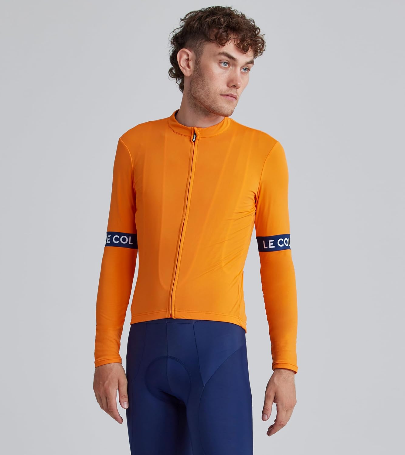 LE COL Men’s Sport Long Sleeve Jersey | Zip Closure Cycling Shirt | Rear Pockets, Sustainable Construction, Relaxed Fit