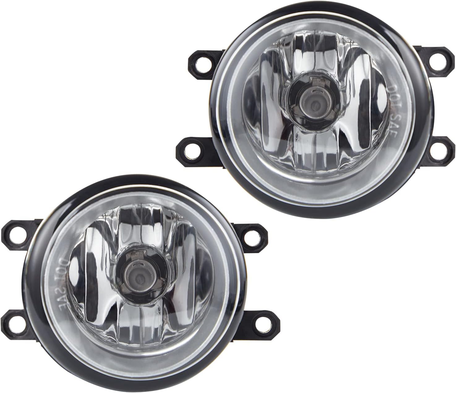 Fog Light Assembly Replacement for 2011-2013 CT200h 2011-2014 IS250/350 Toyota 4Runner Avalon Camry Highlander Matrix Prius Rav4 Tacoma With H11 12V 55W Halogen Bulbs 1 Pair