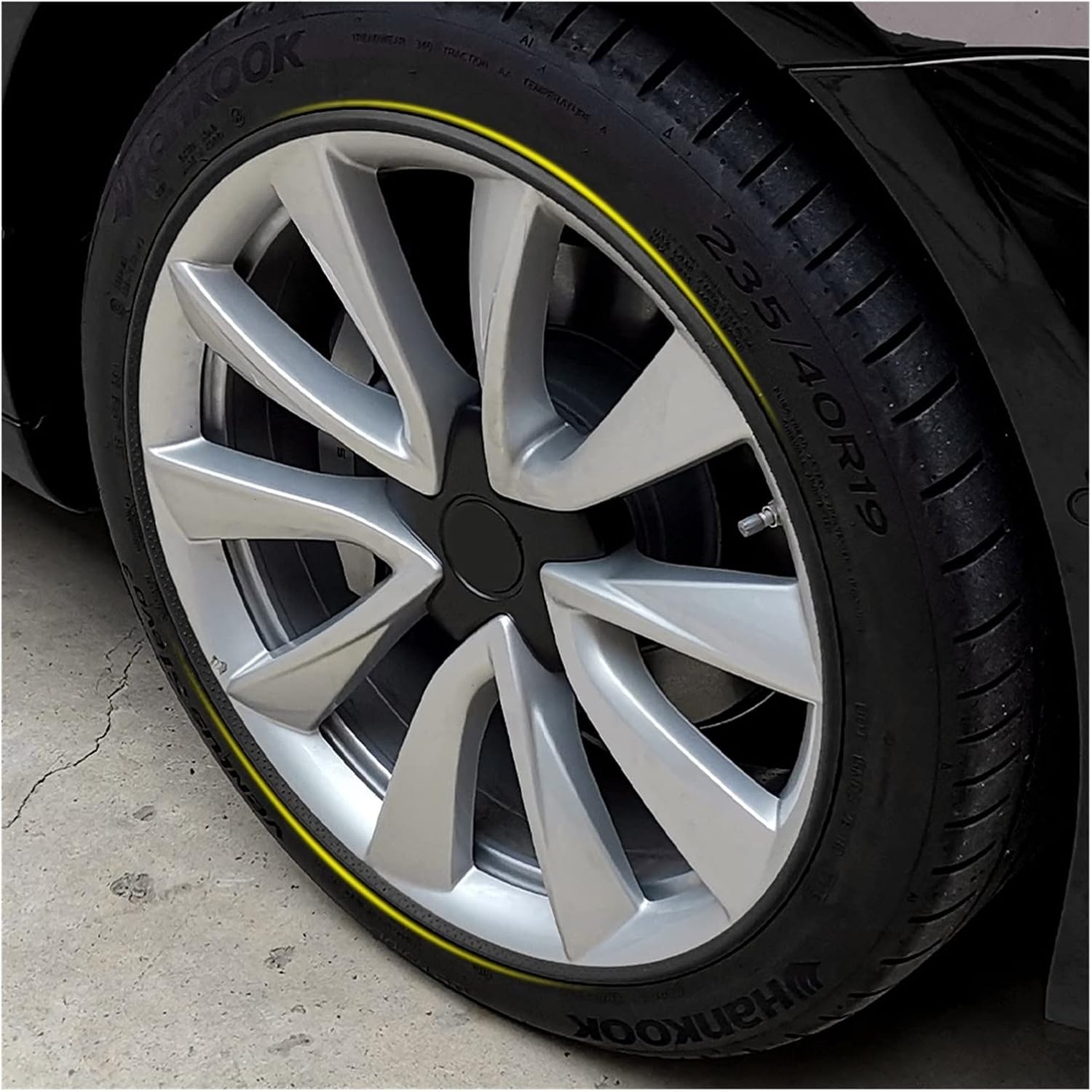 4 ABS Car Rim Protection Strips, Tire Protection and Anti Scratch Devices. Compatible for Lexus Is250 Rx350 Es350 Es300H Ct200H (Color : Black 18inch)