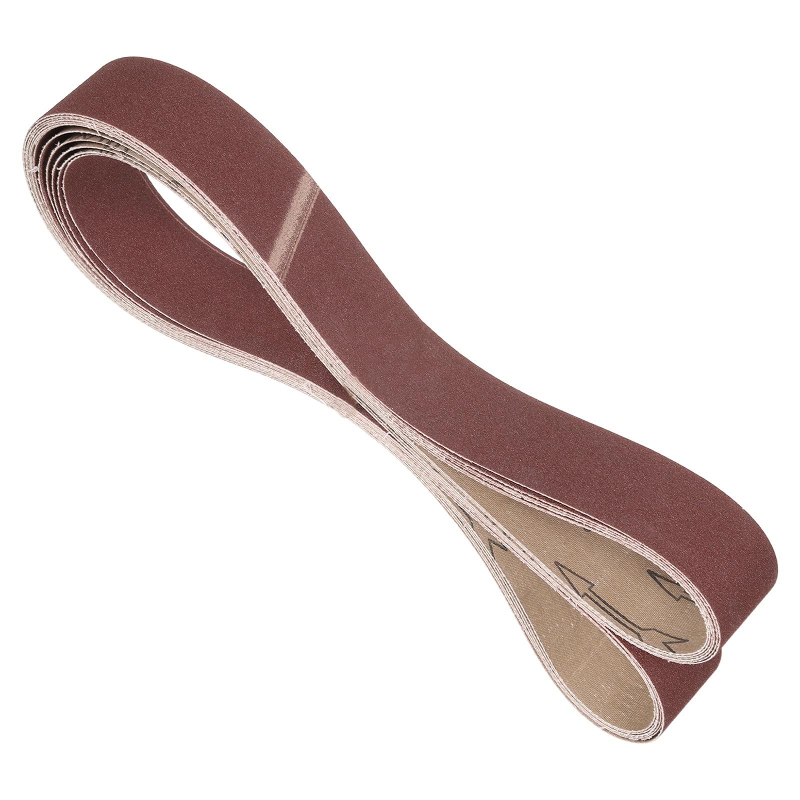 6 Pcs Sanding Belts 2 x 72 Inch 120 Grit Aluminum Oxide