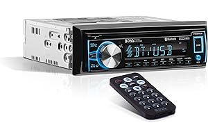 750BRGB Single-DIN 7" LCD Car Stereo System with CD Player, Bluetooth, Aux, AM/FM Radio