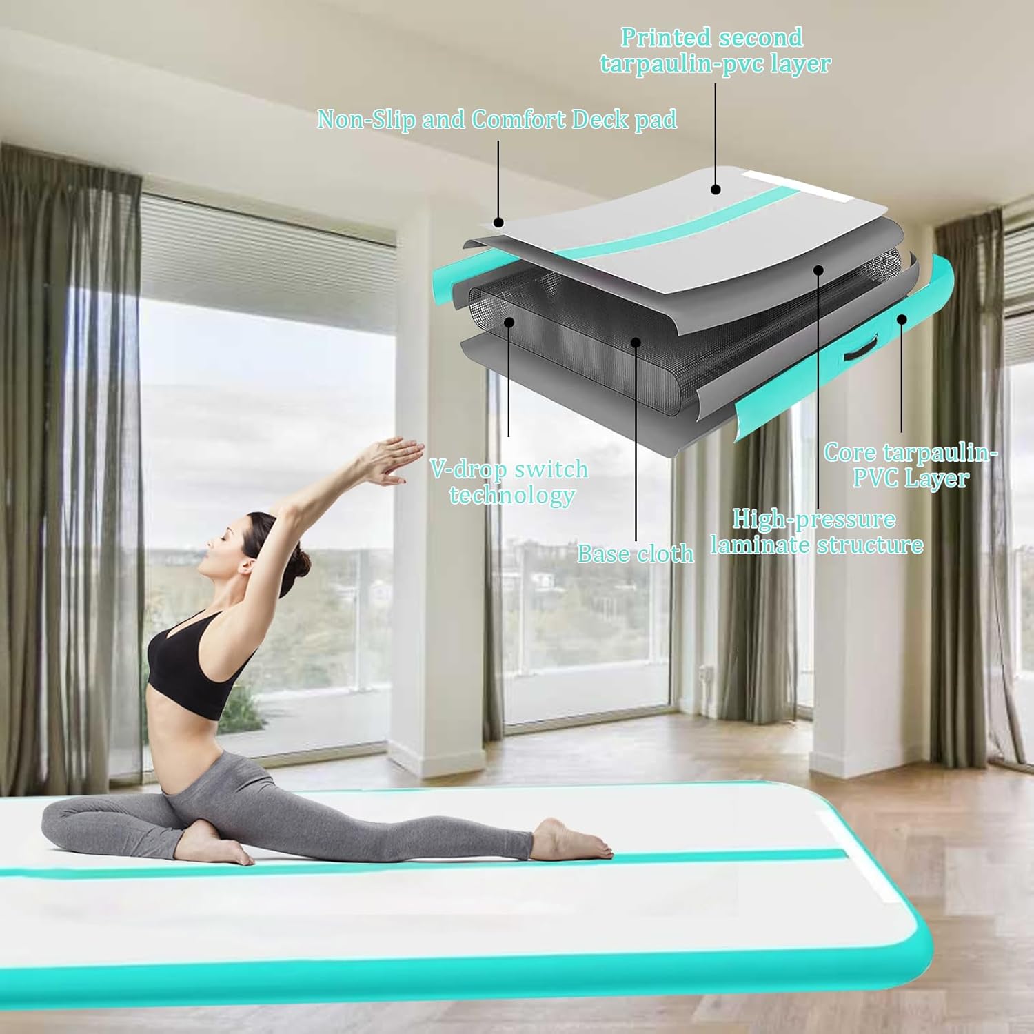 Inflatable Gymnastics Mat Training Mats Bhutan Ubuy