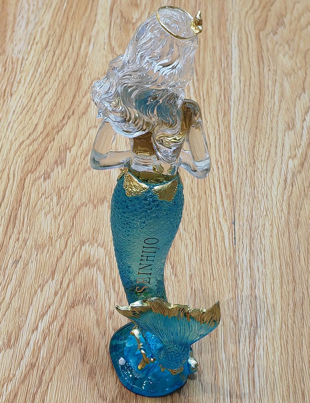 SEINHIJO Figura de Sirena Decorativa Femenina Escultura Moderna Adorno 25cm